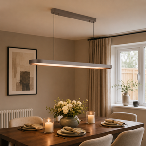 brown grey pendant light in a sunlit breakfast nook, SKU XZ0193