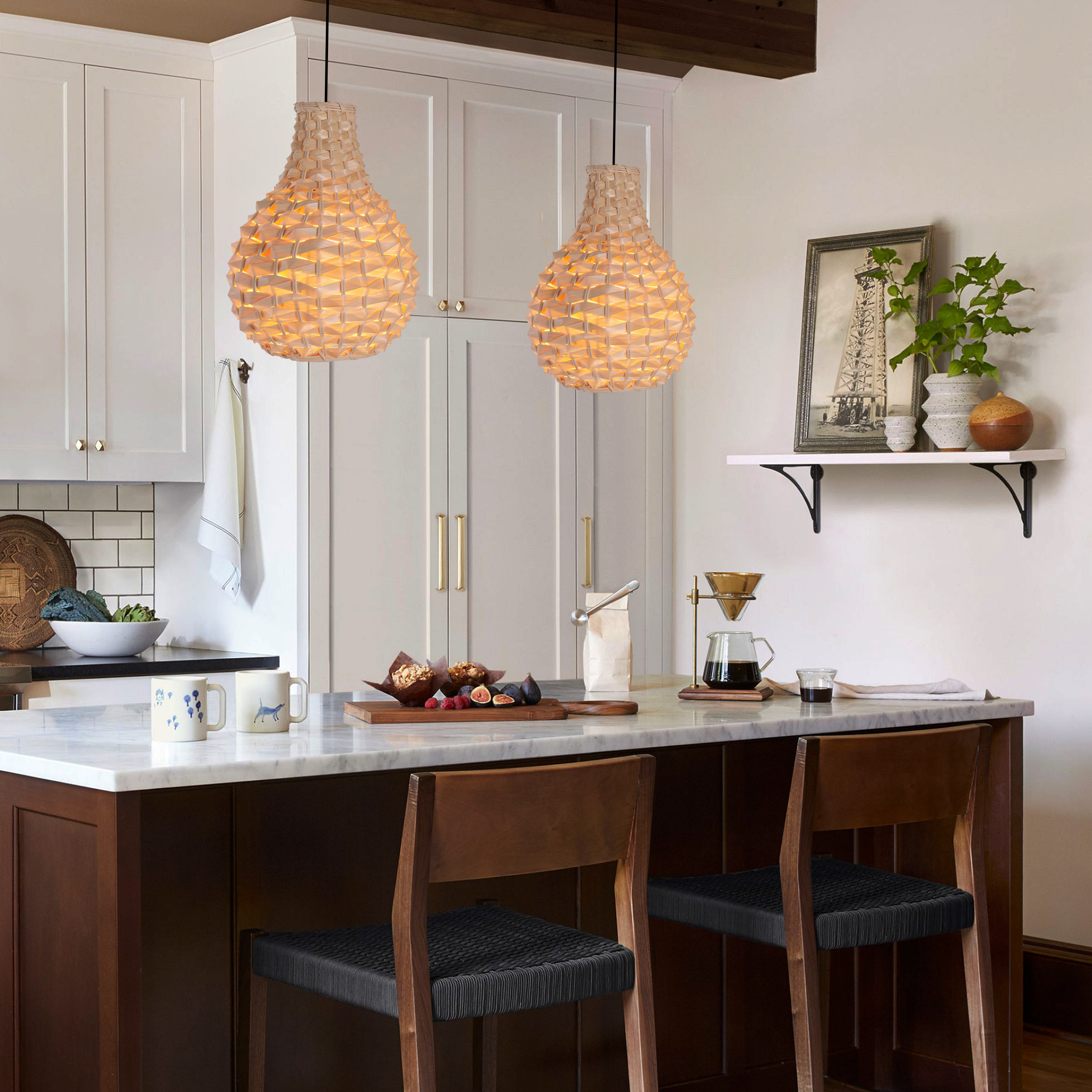 bamboo pendant light