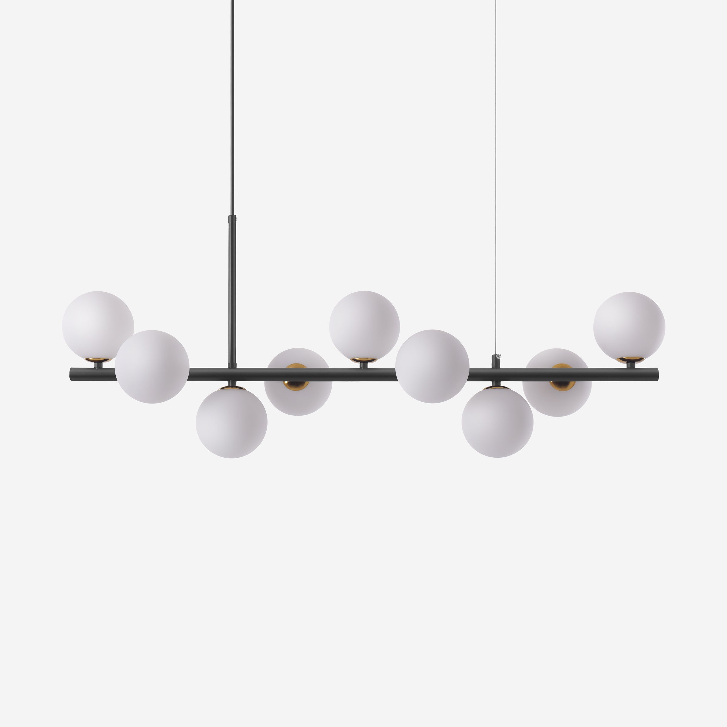 Starry Bean Black Linear Chandelier – Light G9 Pendant