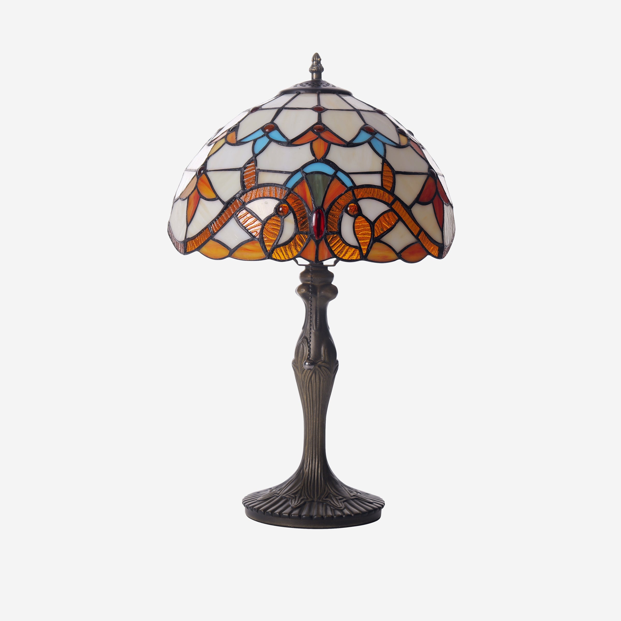 Tiffany Table Lamp | Handcrafted Stained Glass Butterfly Series