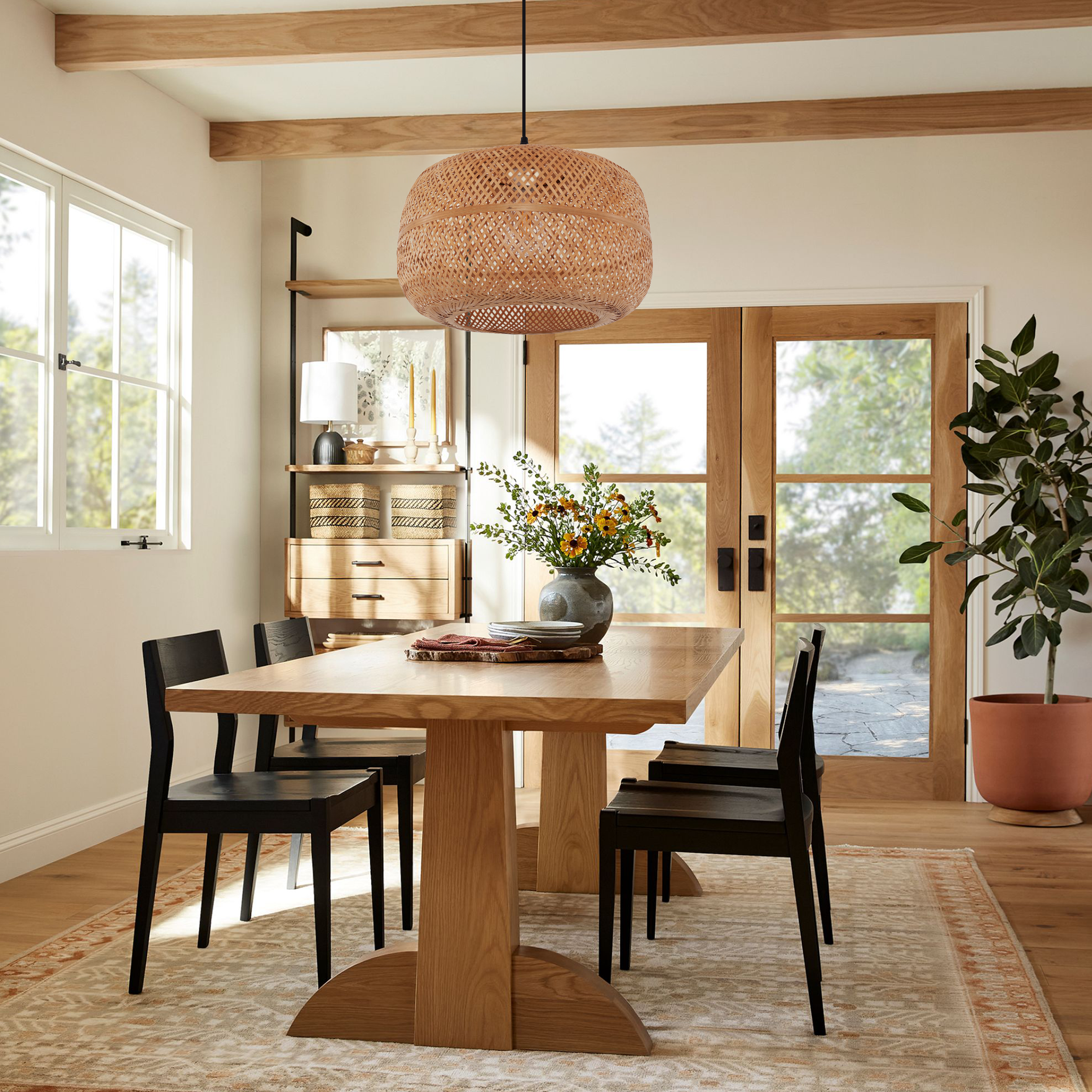Handcrafted bamboo light