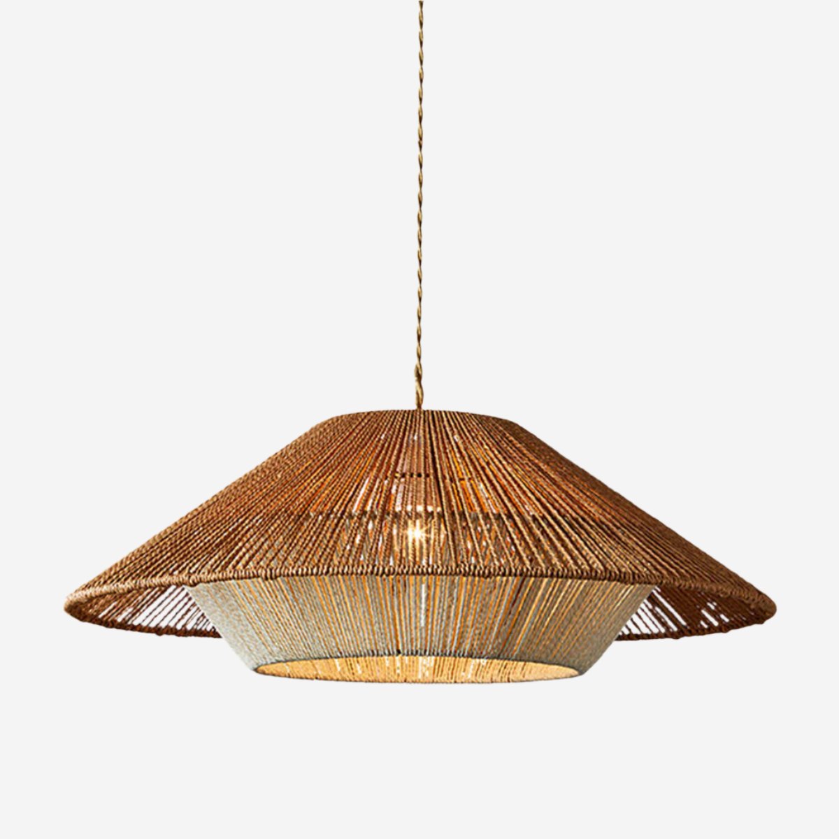 Bohemian Style Creative Woven Natural Hemp Rope Pendant Light