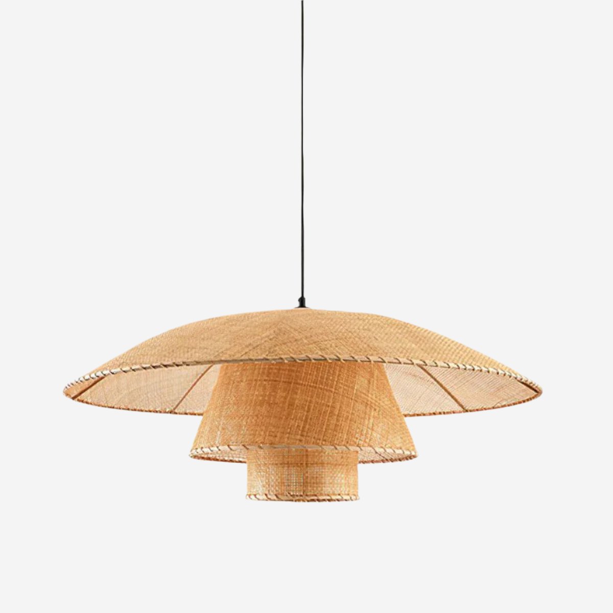 Exquisite Natural Rattan LED Pendant Light Fixture in Multiple Sizes
