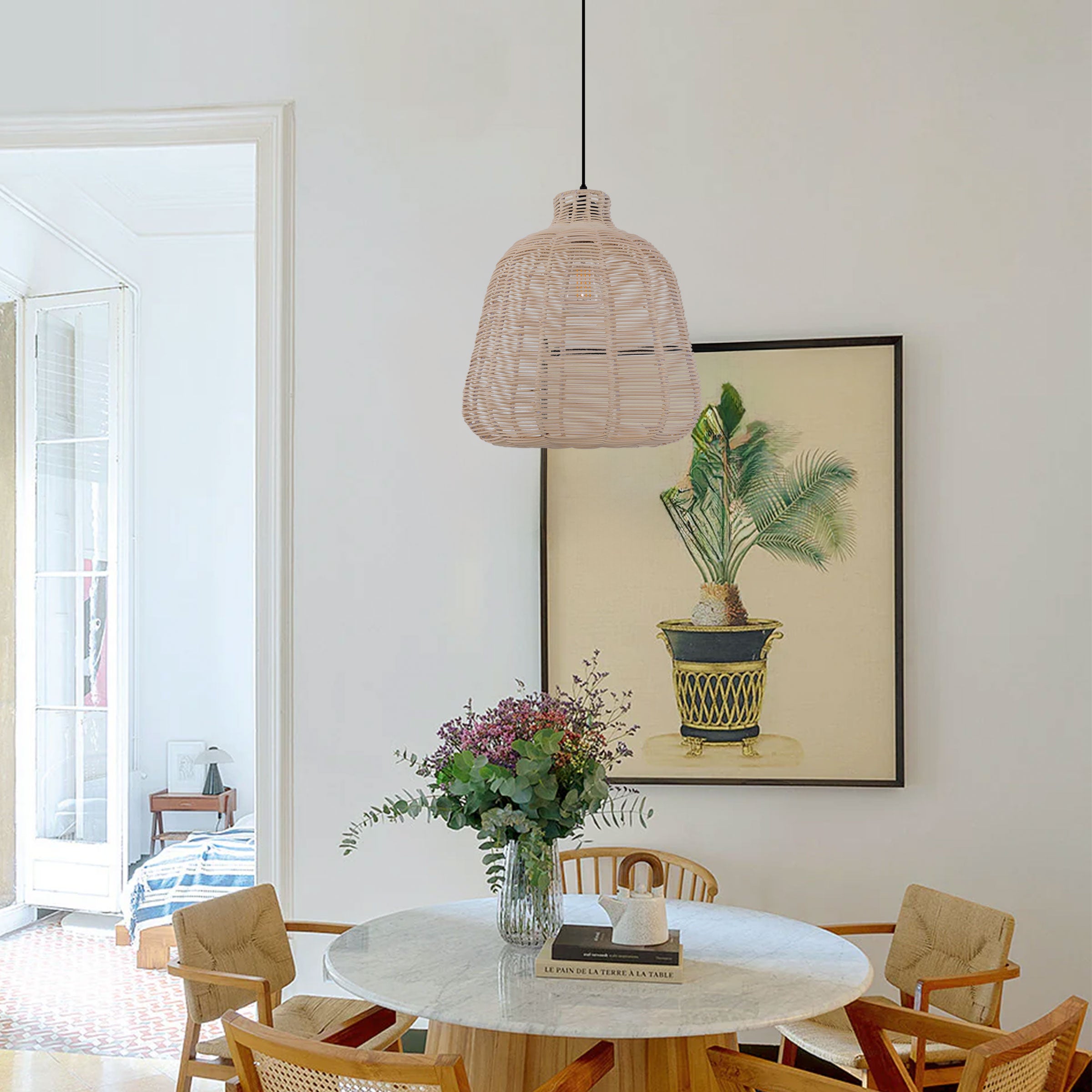 Handcrafted Rattan Pendant Light for Cozy Ambient Lighting
