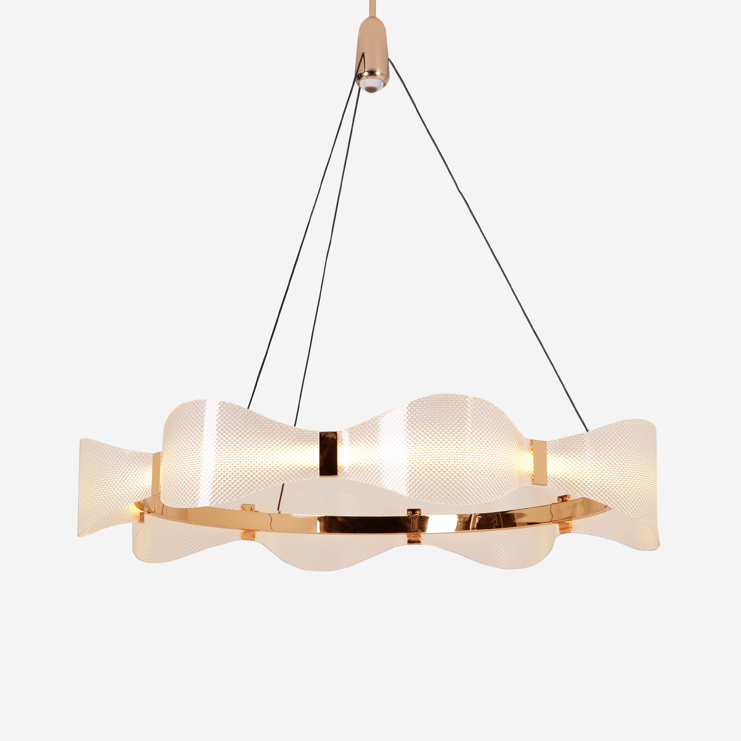 Modern Minimalist Acrylic Ring Chandelier