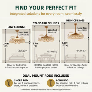 60cm gold crystal ceiling fan light dimension and feature display