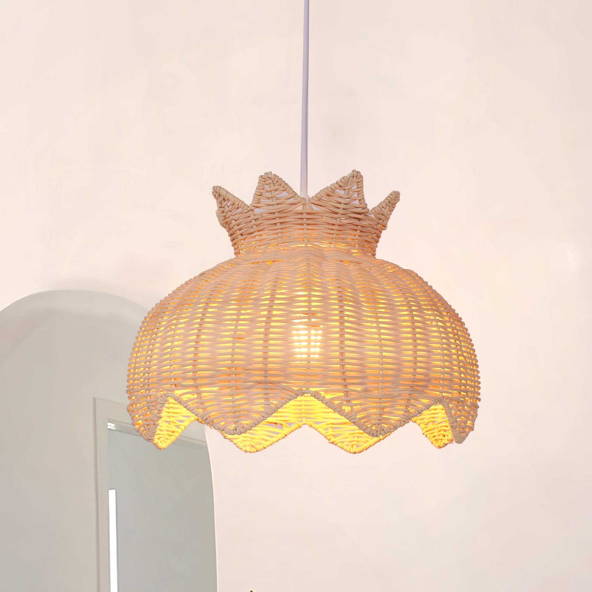 Handwoven Paper Rope Pendant Light for a Natural & Cozy Ambiance