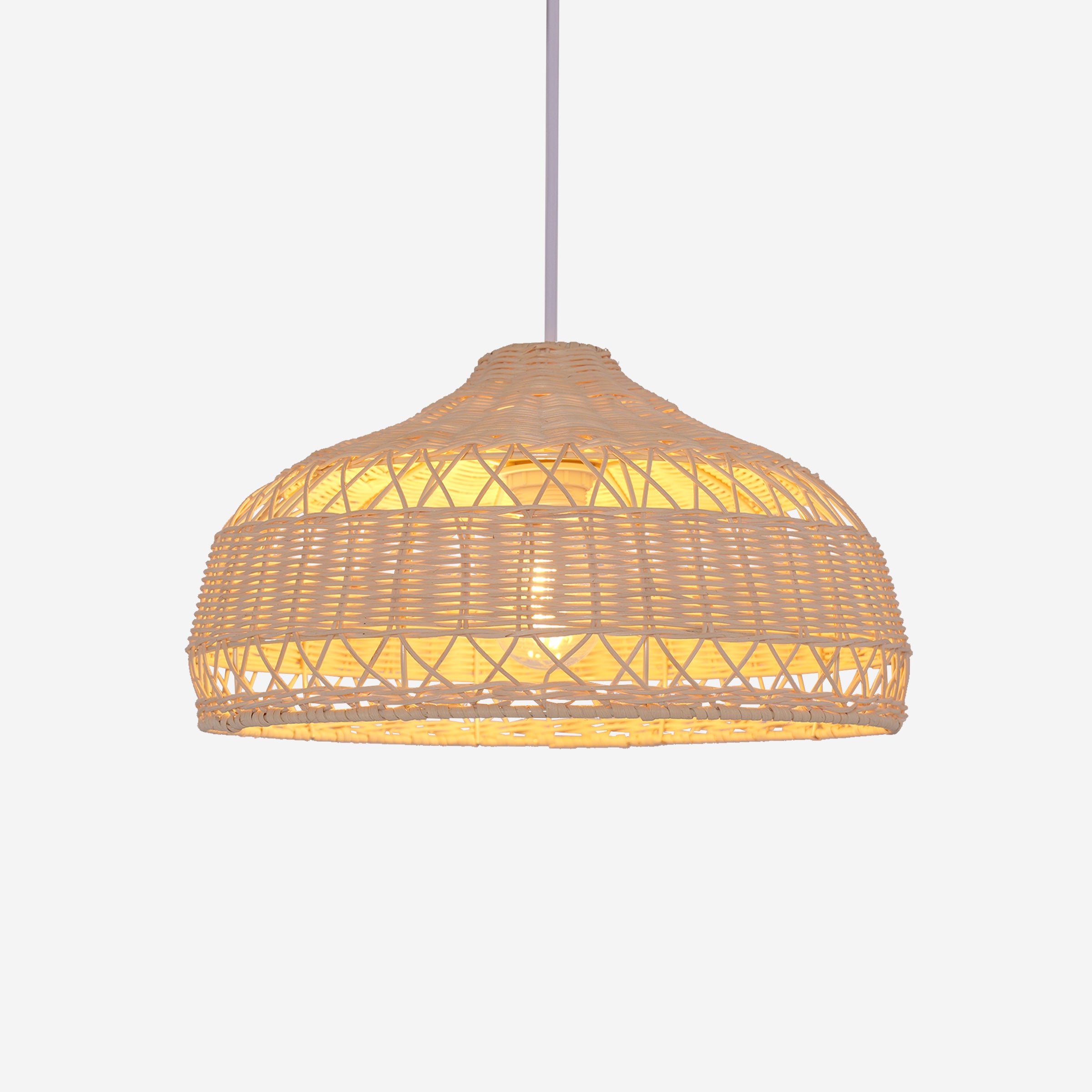 Minimalist Bamboo Cone Ceiling Light