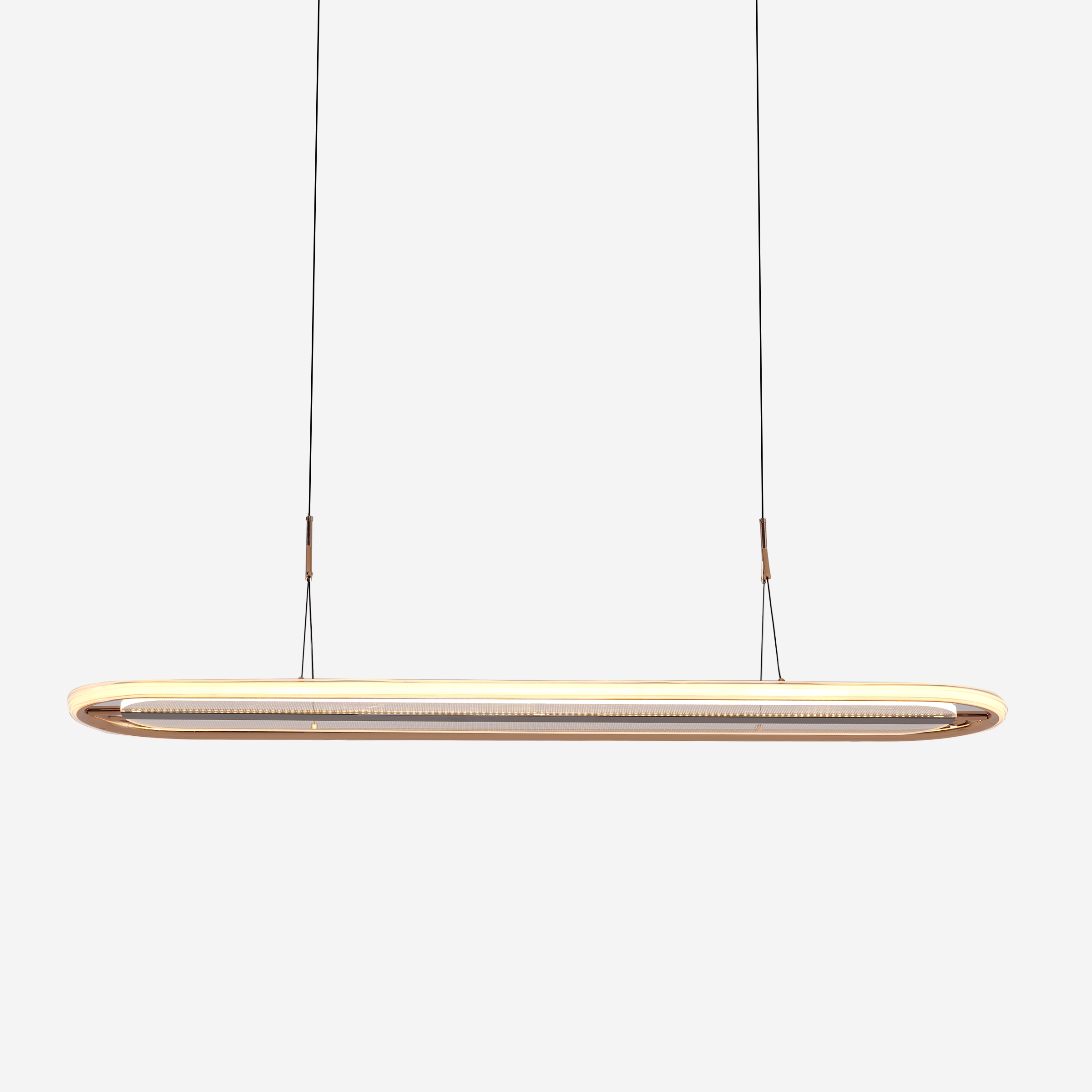 Modern Acrylic Oval Chandelier