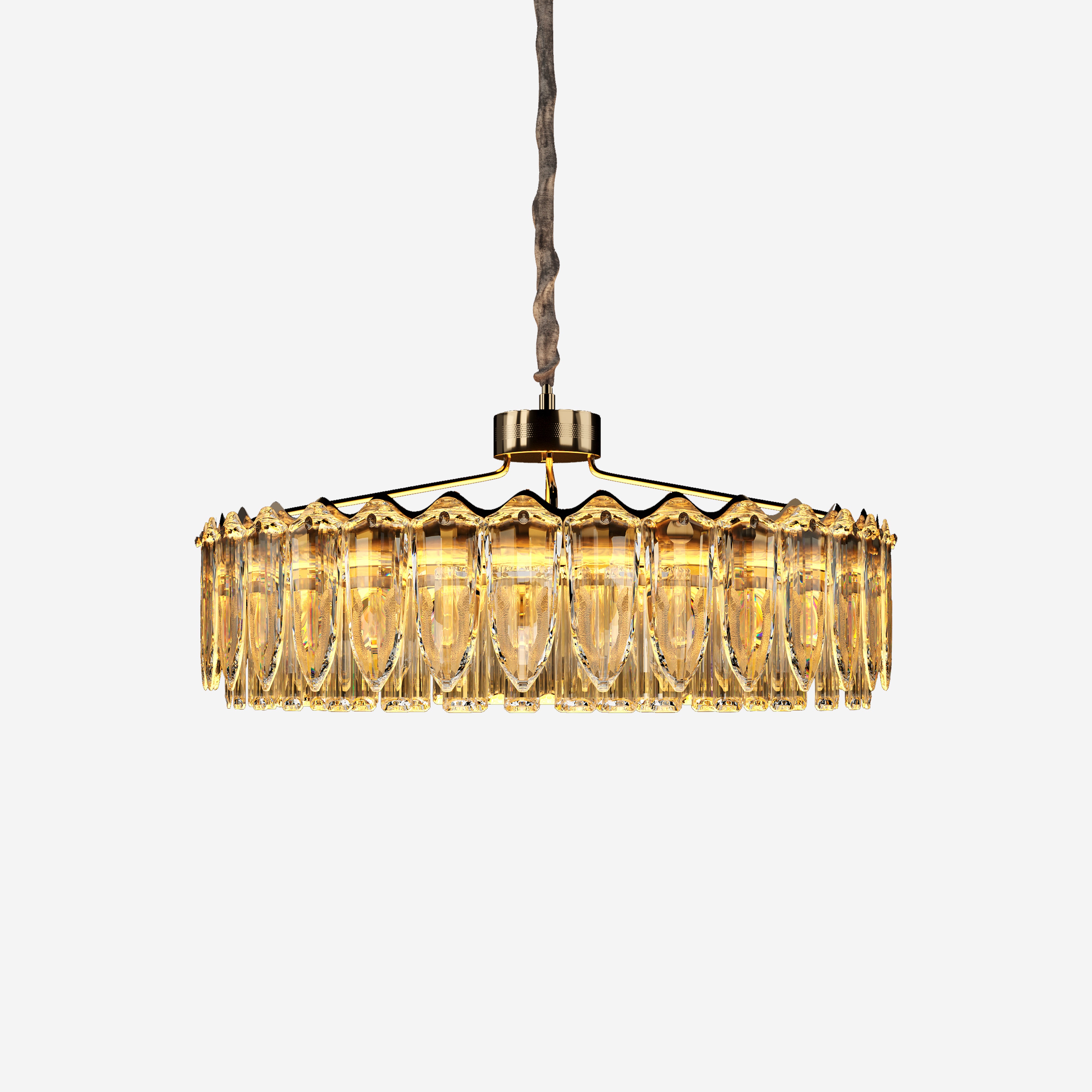Arvia-Opulent Crystal Elegance Adjustable Chandelier