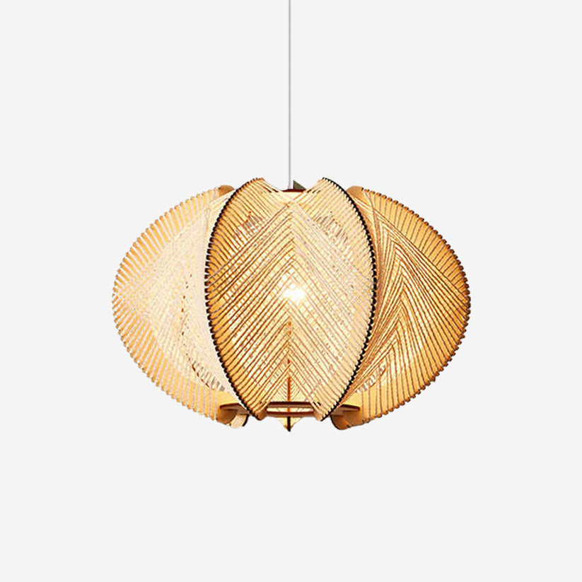 Handmade LED Wooden Pendant Light 40/50/60 Dia