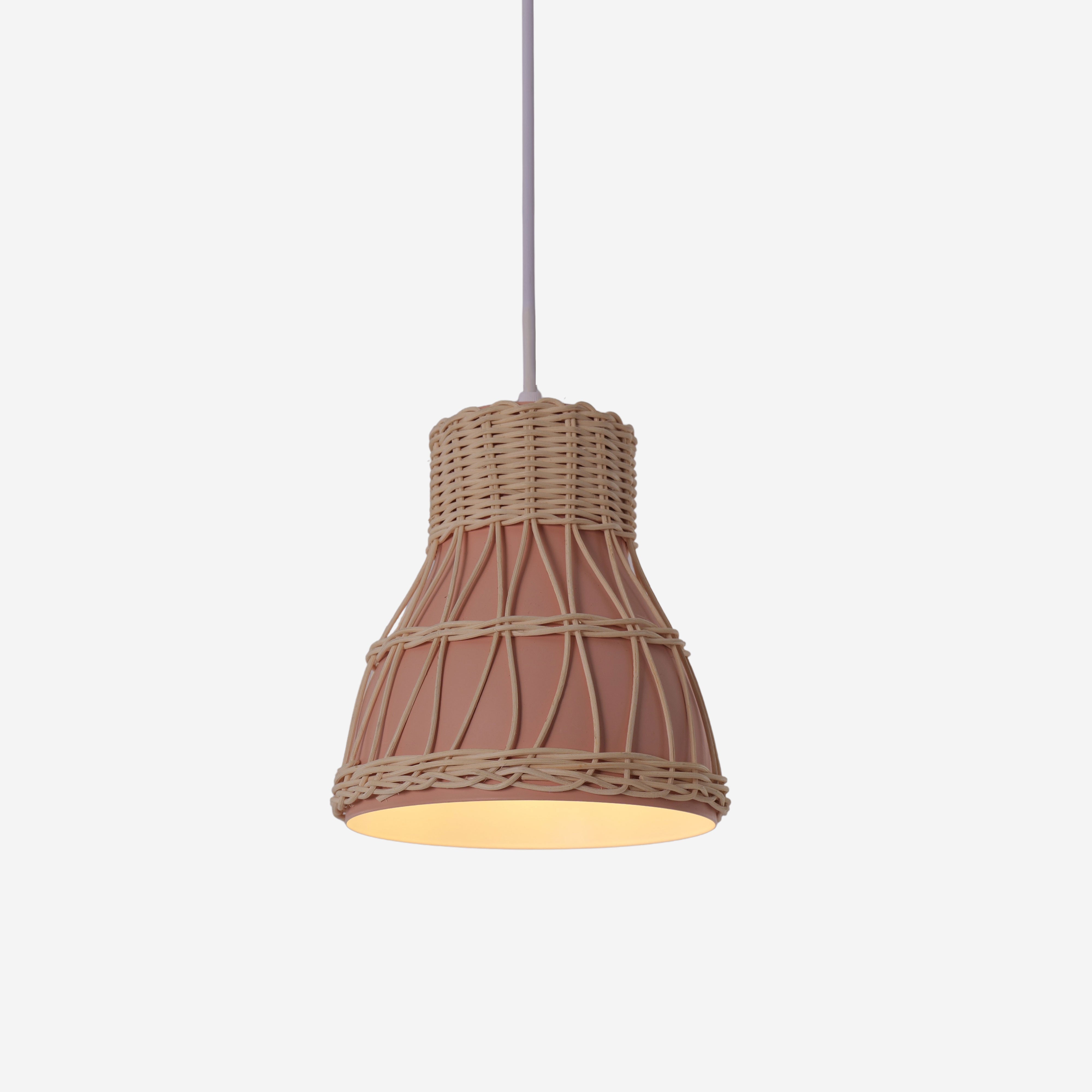 Handmade Rattan Pendant Light Natural Woven Ceiling Lamp for Dining Room, Kitchen & Living Room