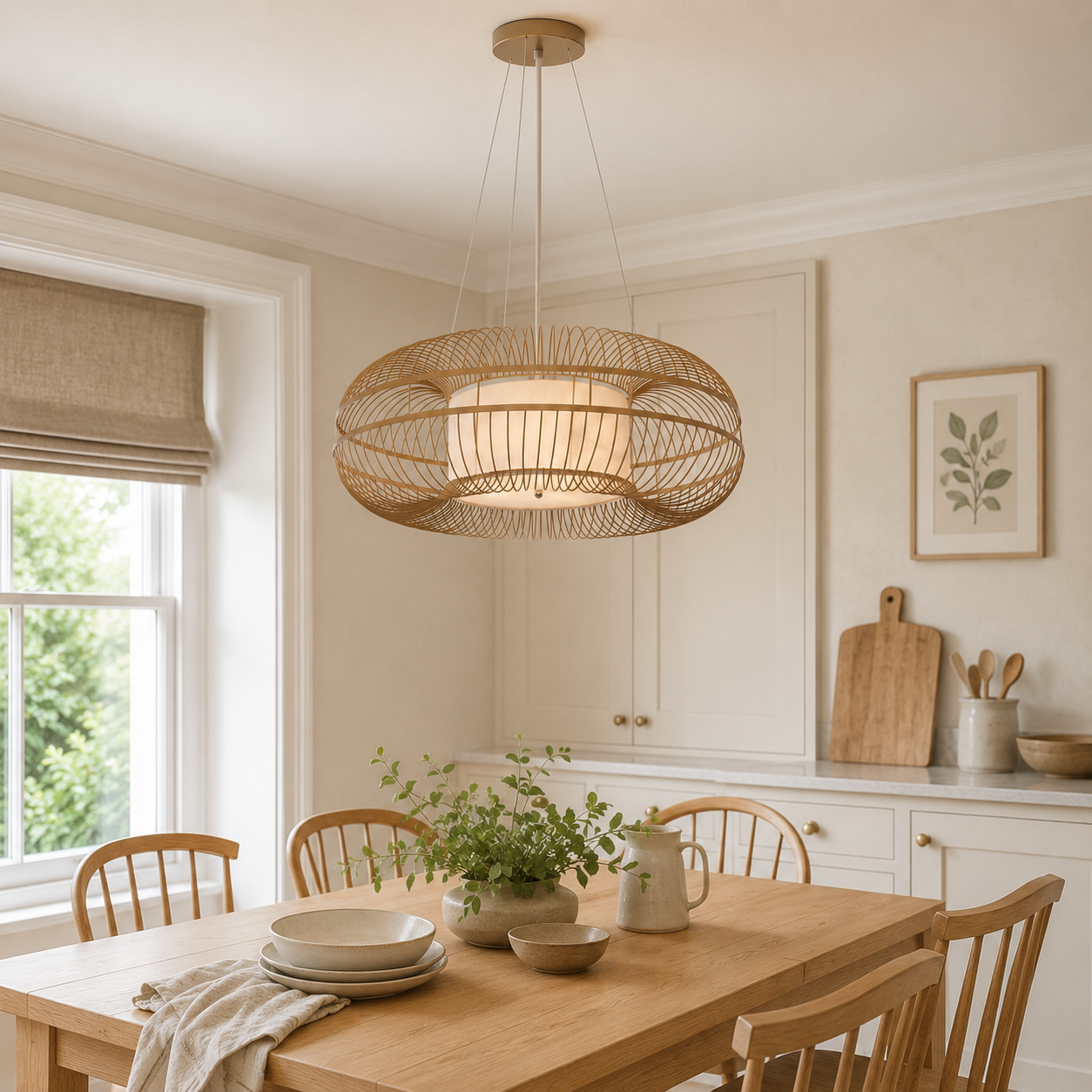 Glyph-Natural-Coloured Modern Minimalist Pendant Light