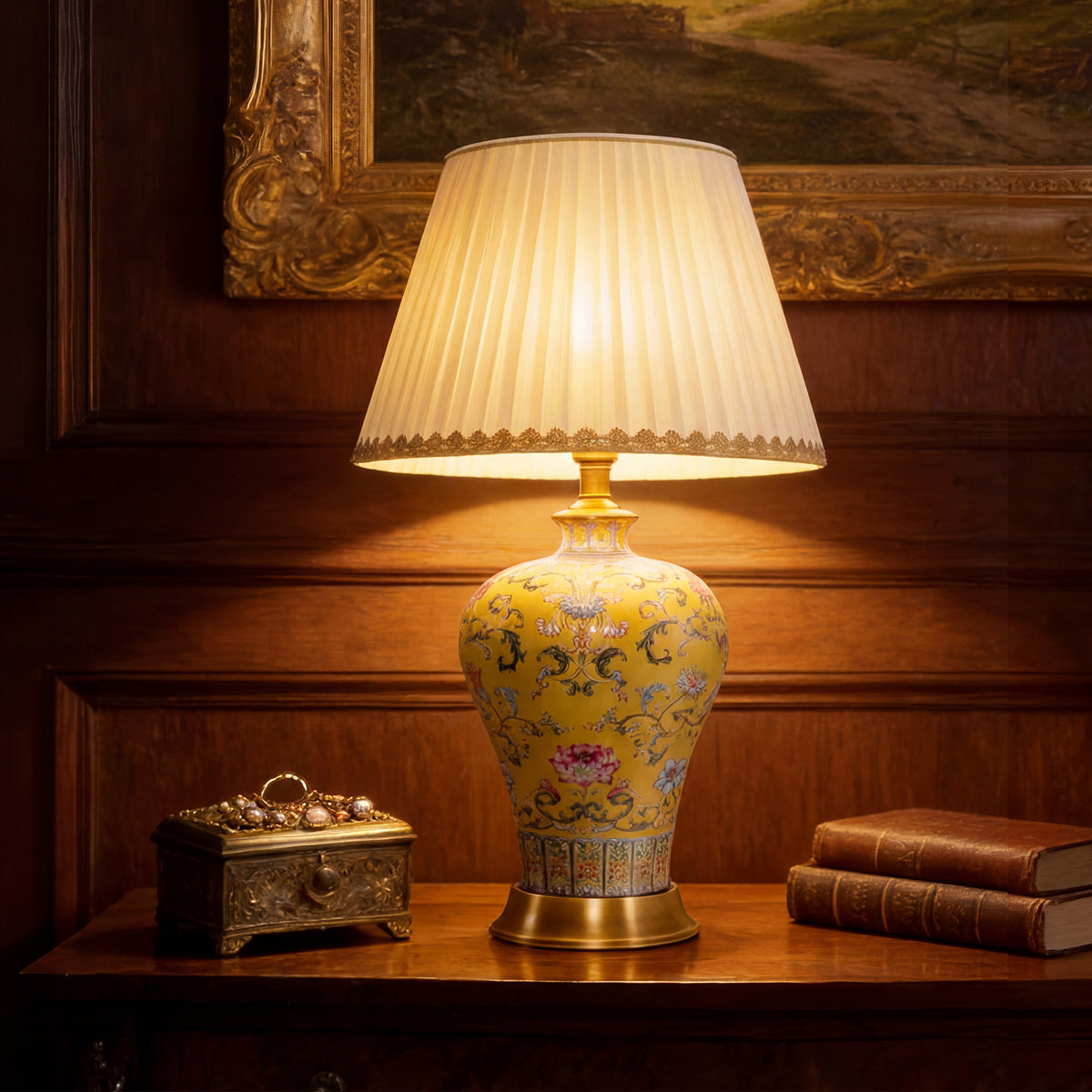 Handcrafted Enamel Ceramic Table Lamps for Living Room Lighting