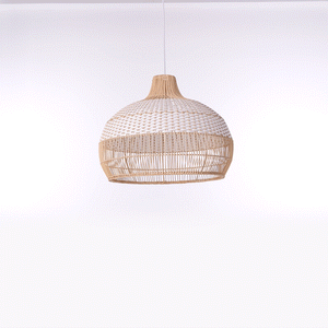 Cella-Lightsin Handwoven Rattan Pendant Light for Kitchen and Boho-Style Interiors Lightsin UK