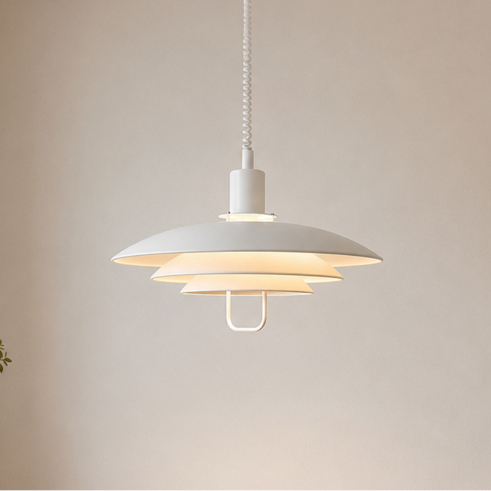White Modern Minimalist Pendant Light
