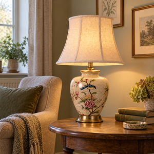 Magpie and Peony Ceramic Table Lamp - LI460314 (4).png