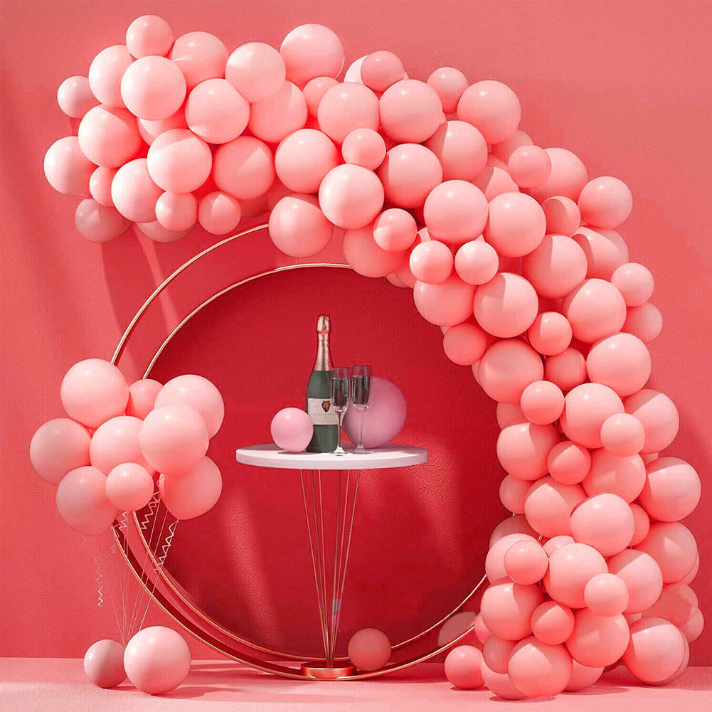 50pcs Wedding macaron monochrome Balloon Chain set-Red