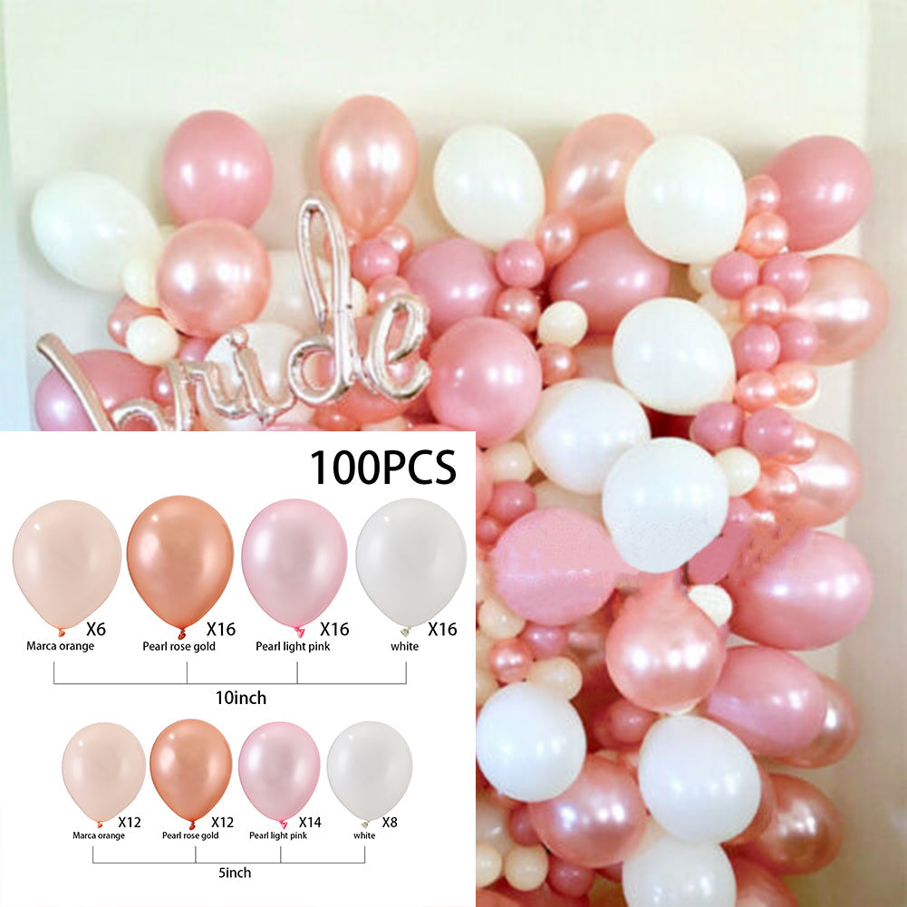100pcs Wedding Birthday Background Wall Scene Decoration Balloon Combination Set 1 (100% off)