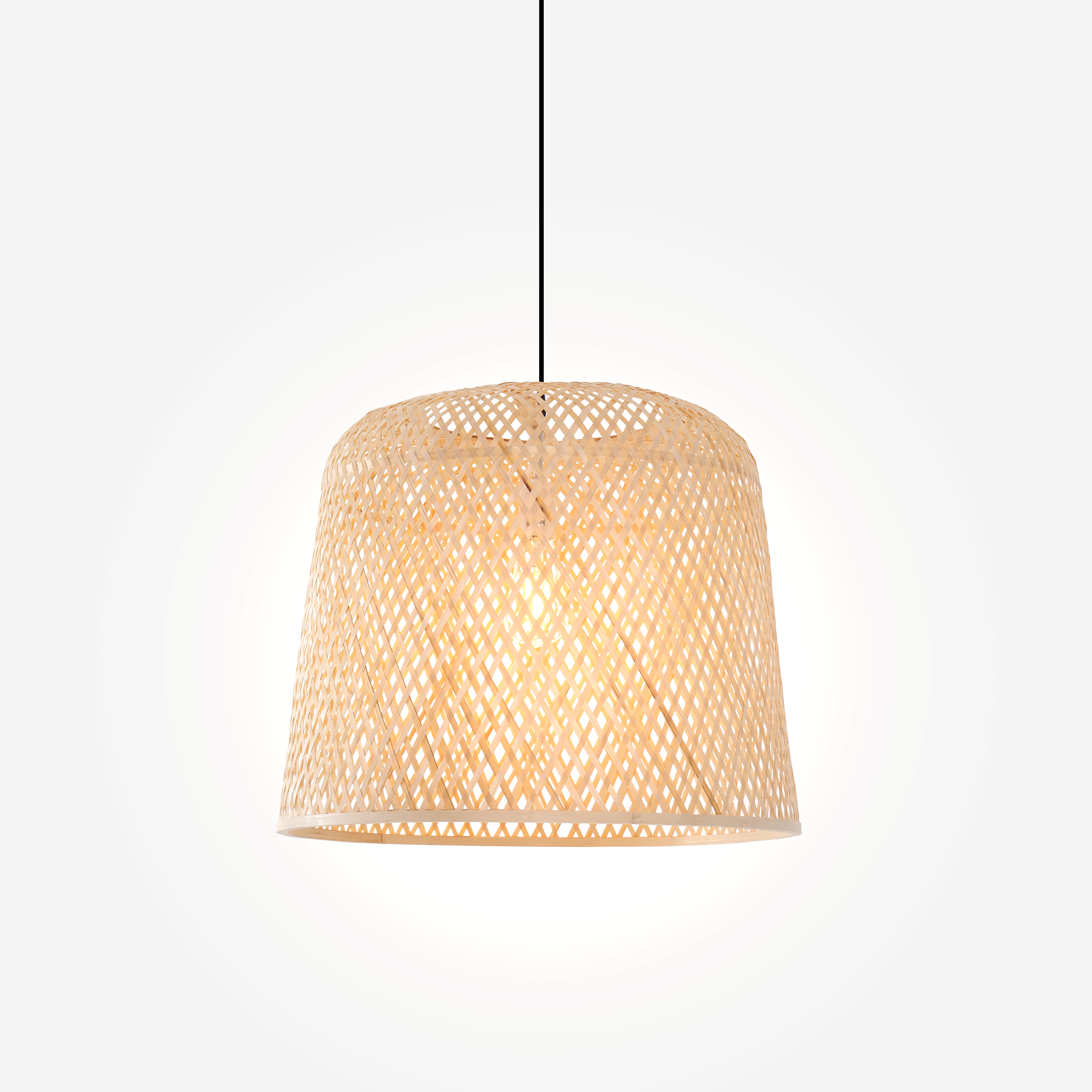 Modern Handwoven Rattan Pendant Ceiling Light for Living Room and Dining Room