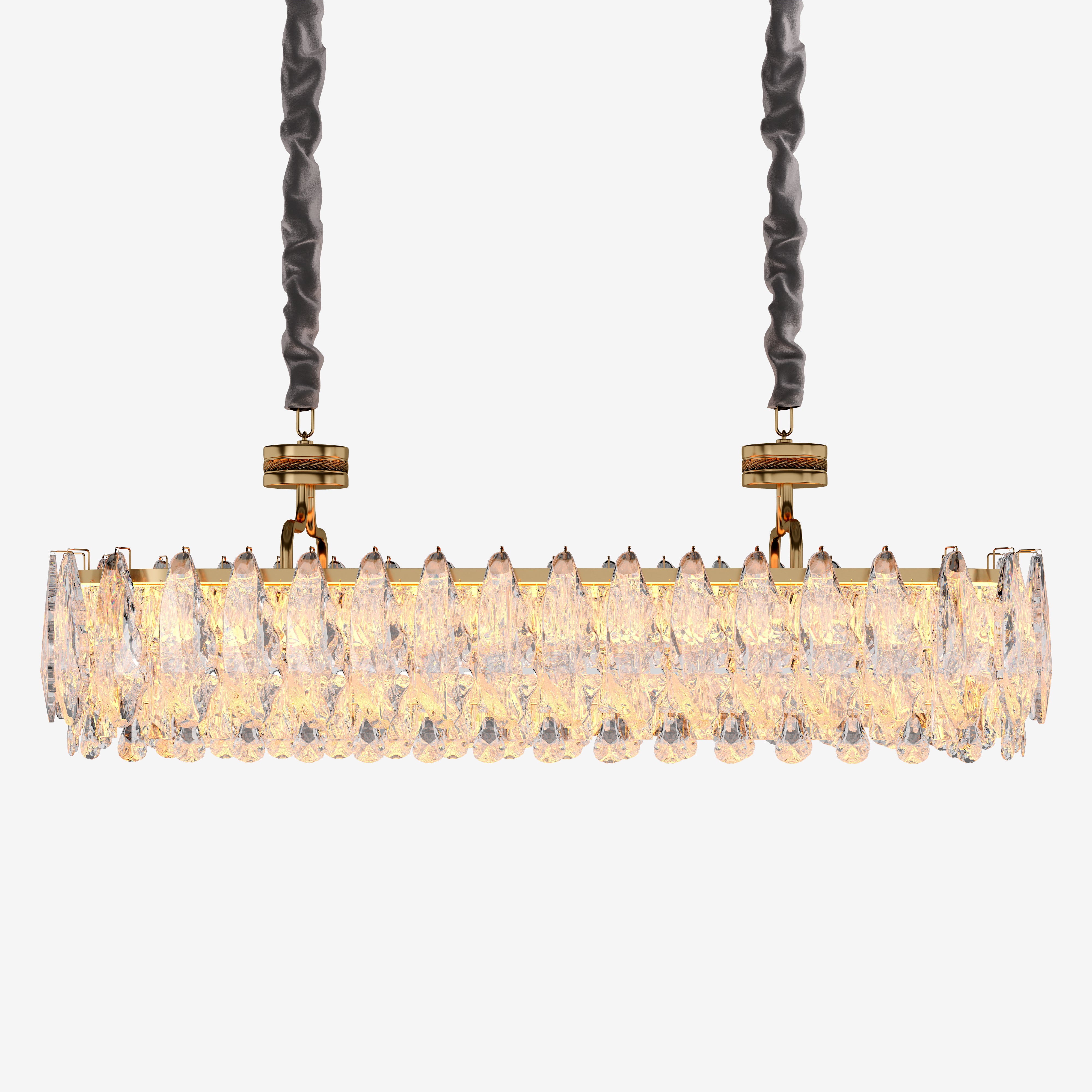 Kitchen Island Lighting Modern Luxury Crystal Dimmable Pendant Light