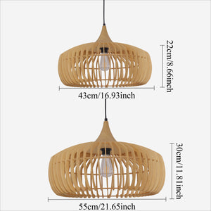 Close-up detail of Rustic Iron Woven Rattan Pendant Light for Dining Room, Reading Corner & pendant