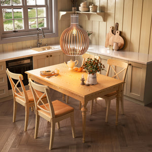 Close-up detail of Shadome-Pendant Lights for Kitchen – Tonka Scandinavian LED Wood Pendant pendant