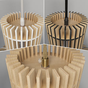 Shadome-Pendant Lights for Kitchen – Tonka Scandinavian LED Wood Pendant pendant light in a home interior