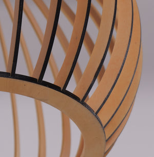 Shadome-Pendant Lights for Kitchen – Tonka Scandinavian LED Wood Pendant pendant light in a home interior