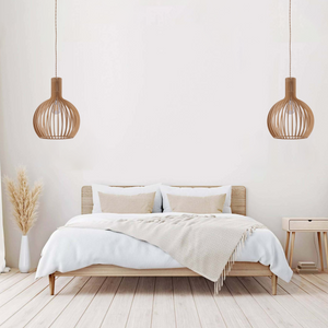 Shadome-Pendant Lights for Kitchen – Tonka Scandinavian LED Wood Pendant pendant light in a home interior