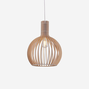 Shadome-Pendant Lights for Kitchen – Tonka Scandinavian LED Wood Pendant pendant light on white
