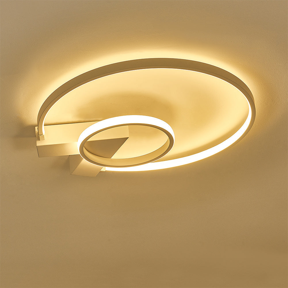 Circular LED Ceiling Light with Double Shades, Dimmable/NonDimmable