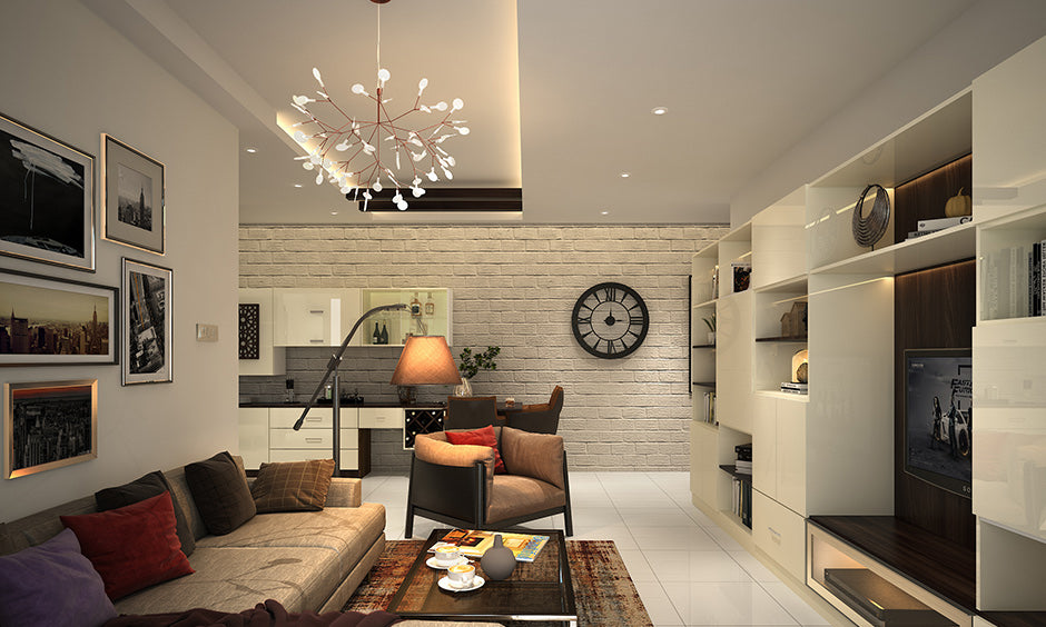 Illuminate Your Space with a Modern Gold LED Ceiling Light