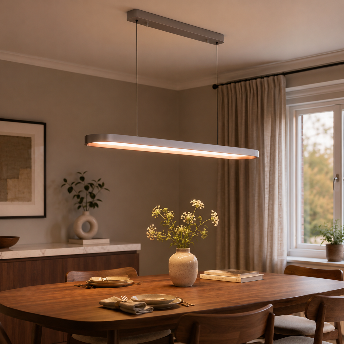 brown grey pendant light beside a bright window, SKU XZ0193