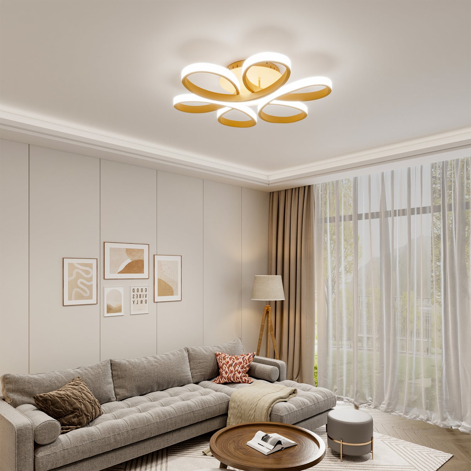 Modern Acrylic Petal LED Kitchen Ceiling Lights