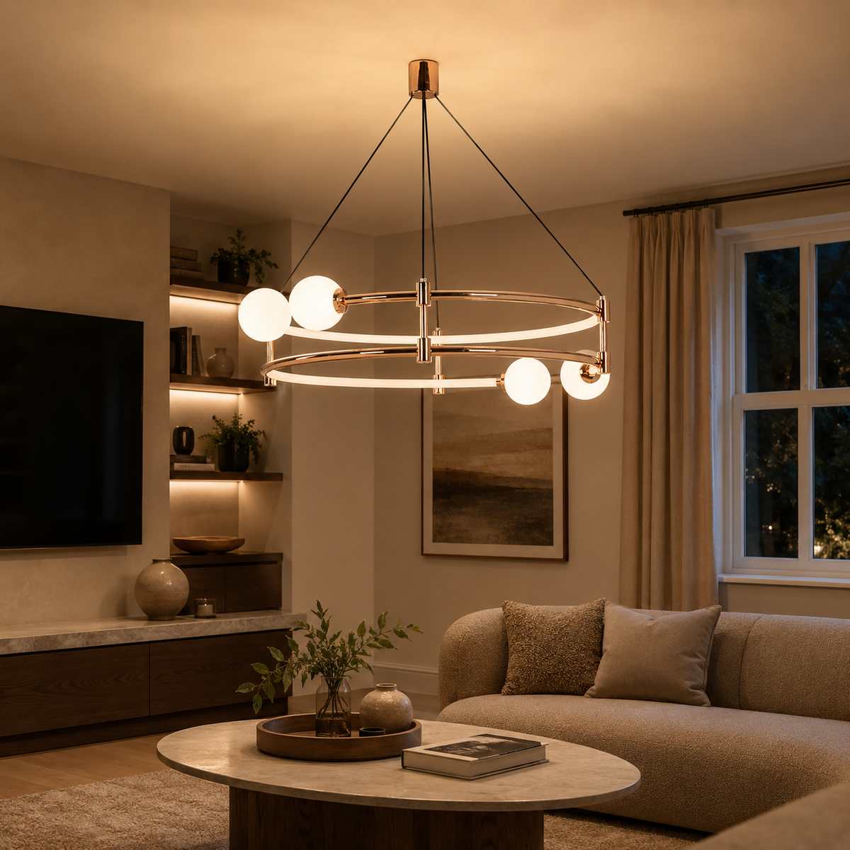 metal pendant light beside a bright window, SKU XZ0242