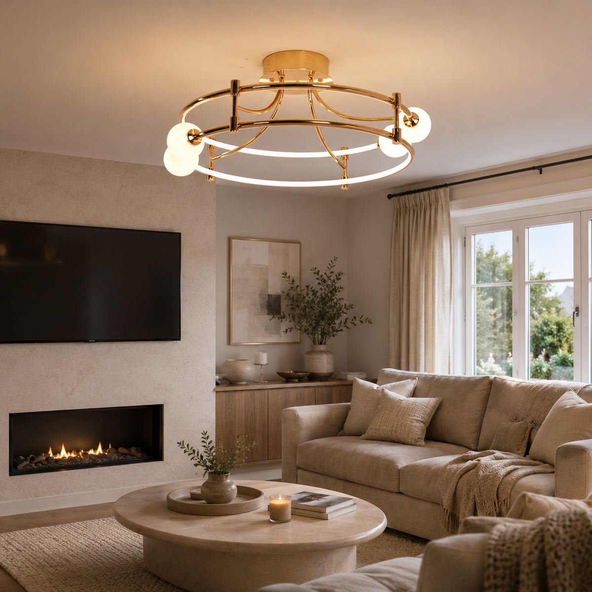 glass globe pendant light over a warm kitchen counter, SKU XZ0244