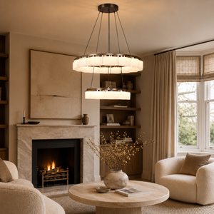 ring pendant light beside a bright window, SKU XZ0247