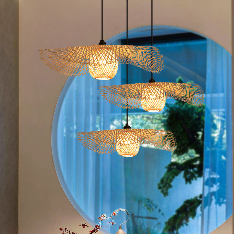 Handcrafted Bamboo Pendant Light Series