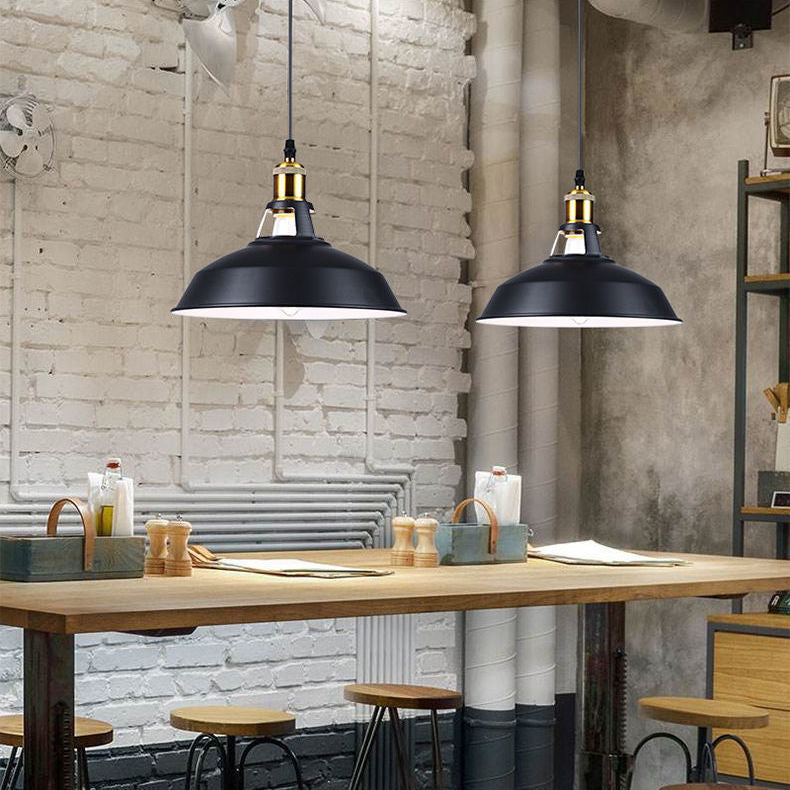 Classic Industrial Chic Pot Lid Pendant Light