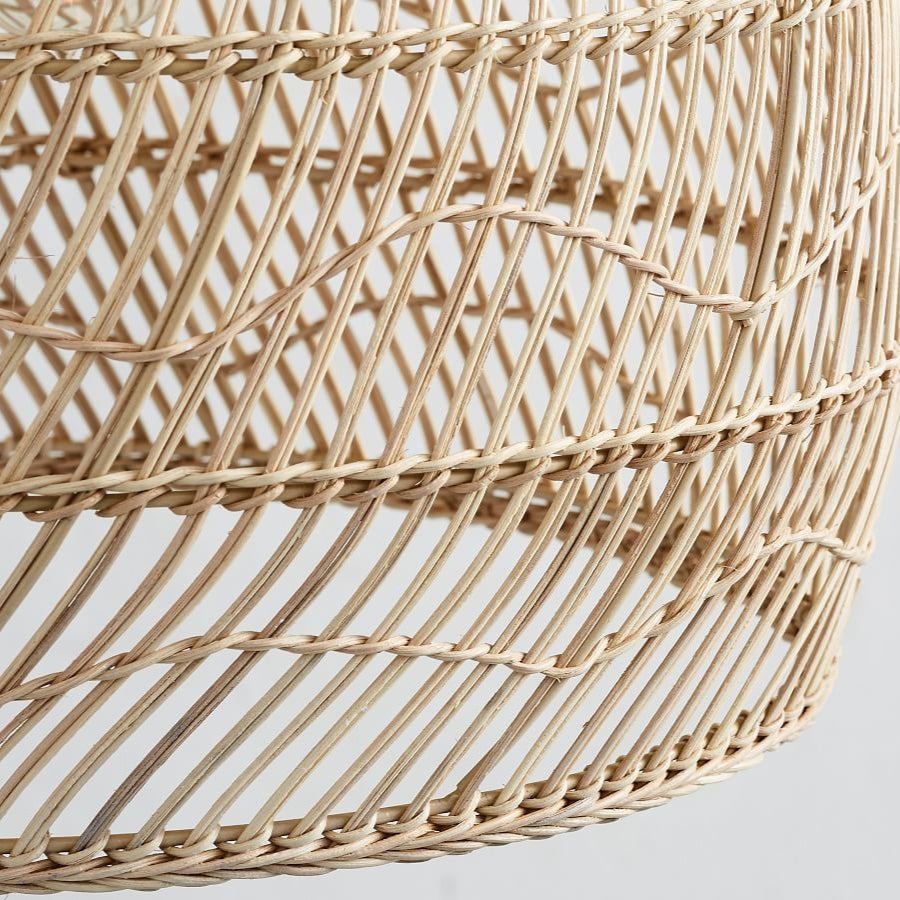 Hand-woven Rattan Pendant Lamp for Dining Room Living Room