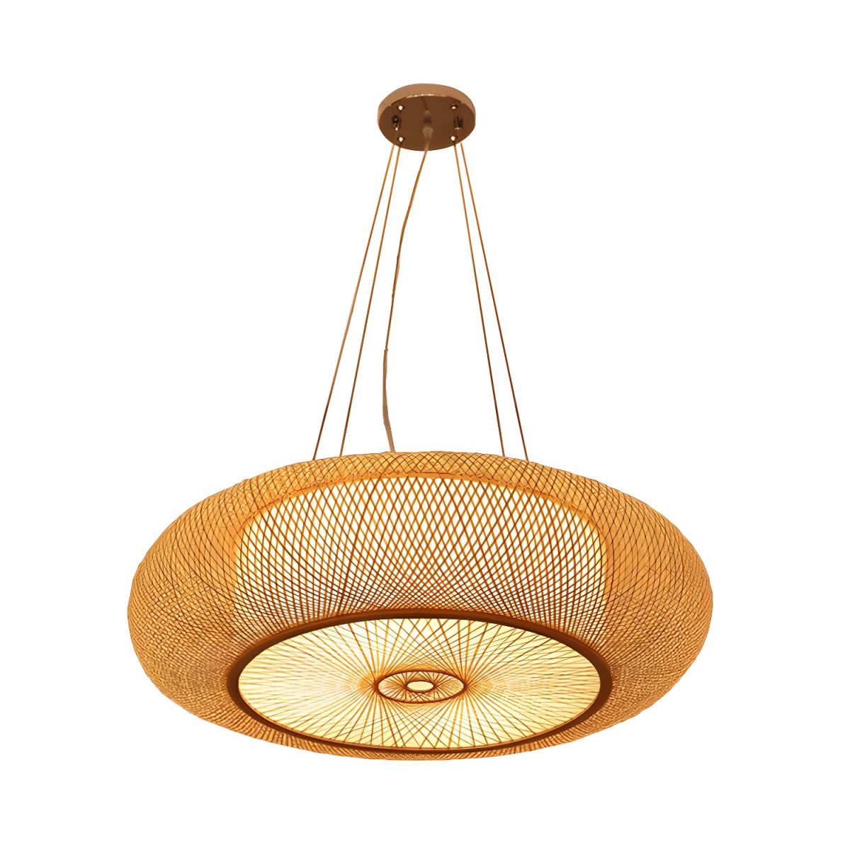 Traditional Handcrafted Bamboo Woven Hanging Pendant Lights