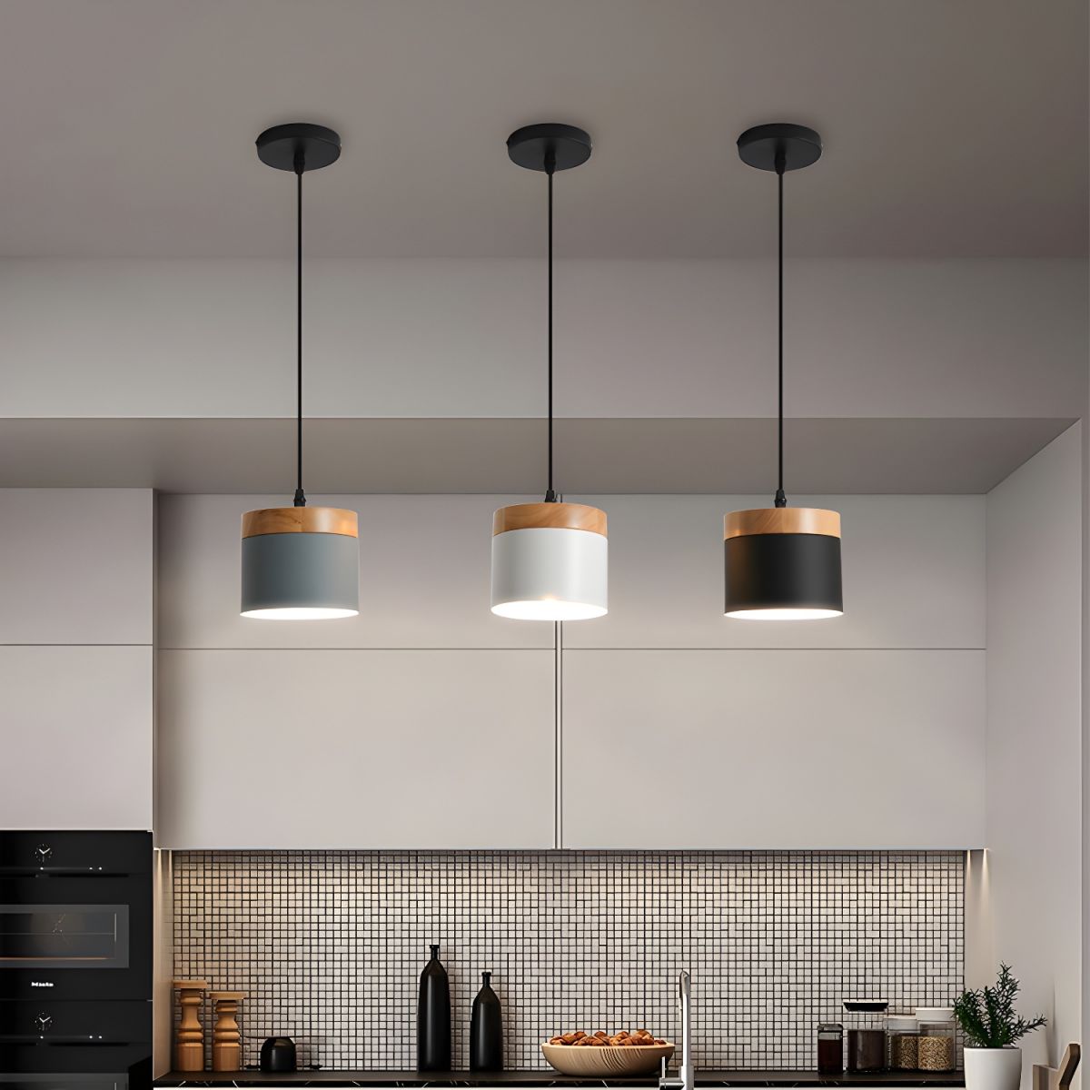 Nordic Modern Minimalist Round Single Head Pendant Light