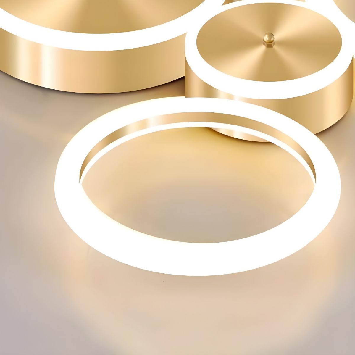 Modern Gold Geometric Circle LED Ceiling Lights