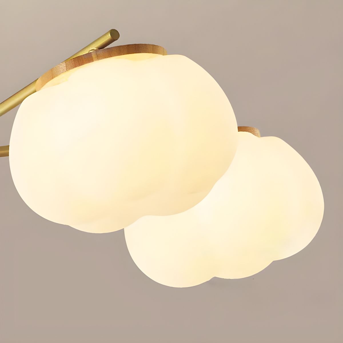 Nordic Modern Wooden Cream Wind LED Chandelier