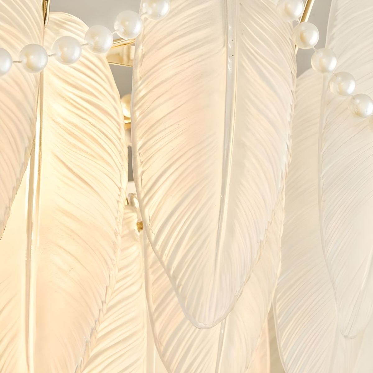 French Modern Minimalist Luxury Feather Pendant Light