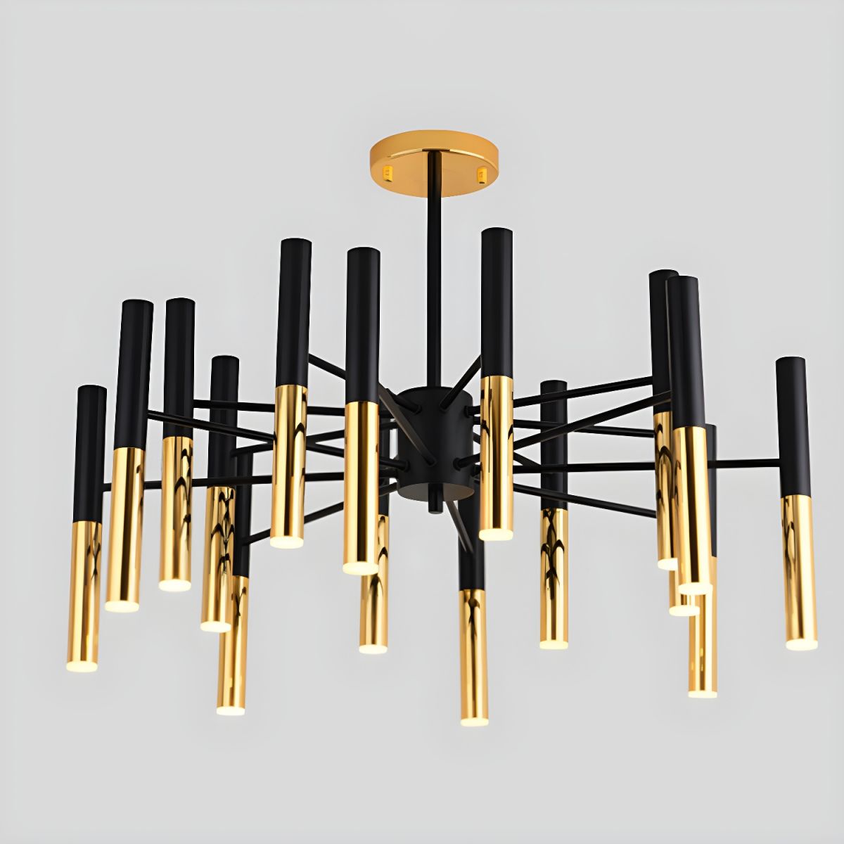 Modern Creative Metal Chandelier Light Fixtures Black Ceiling Hanging Light