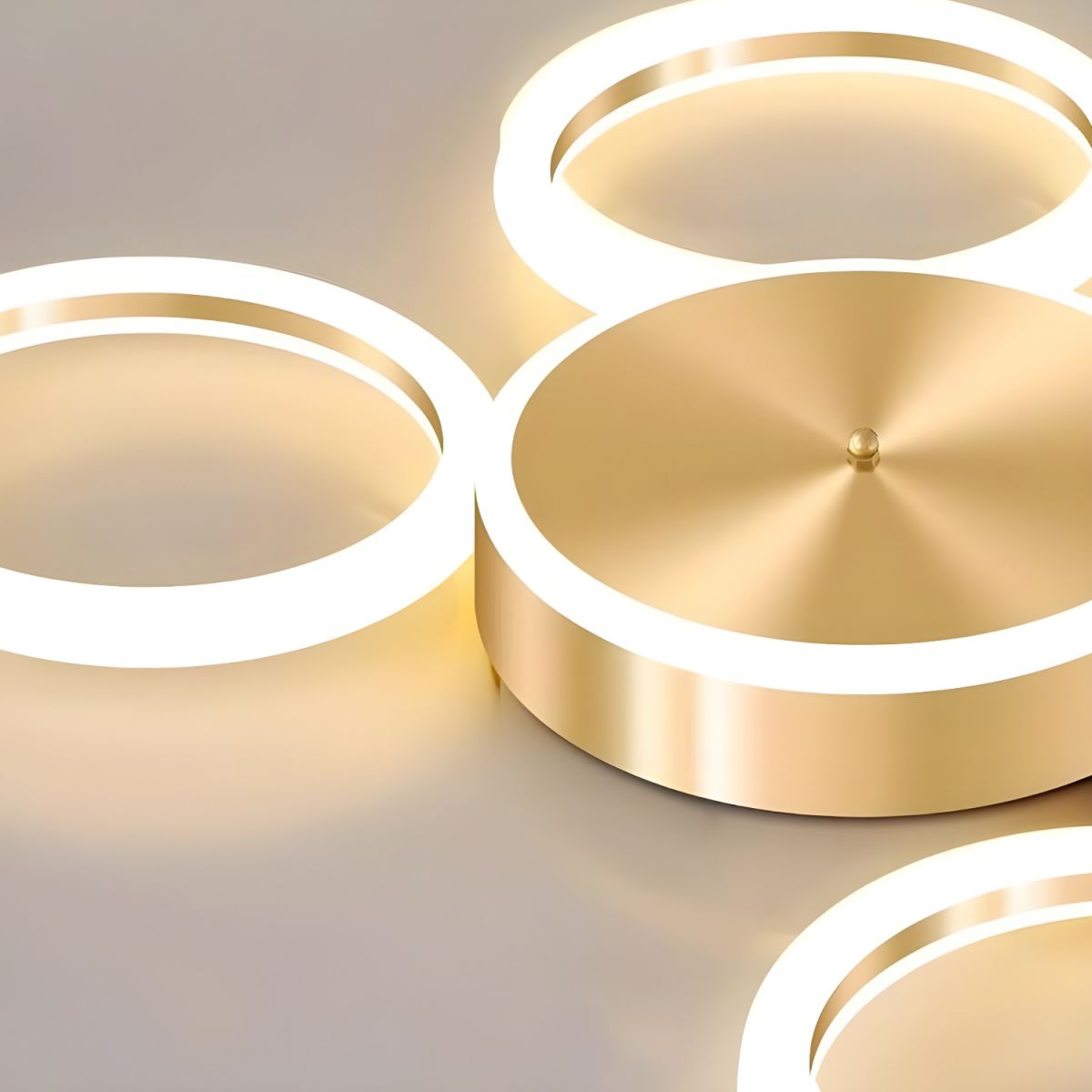 Modern Gold Geometric Circle LED Ceiling Lights