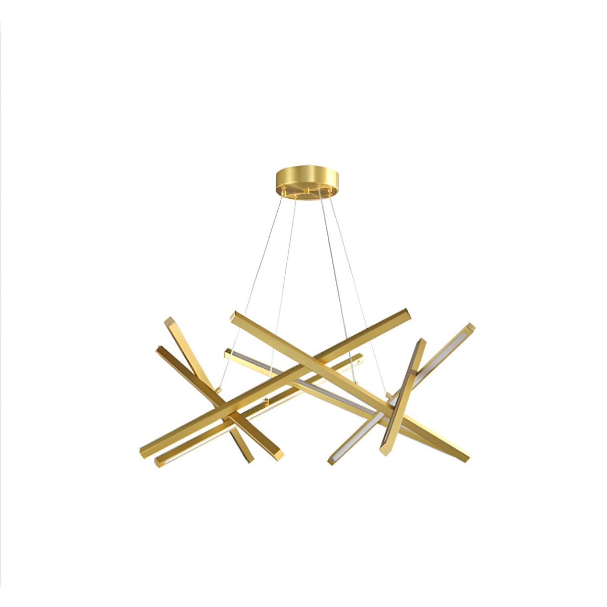 Linear Modern Creative Chandelier with Adjustable Hanging Length