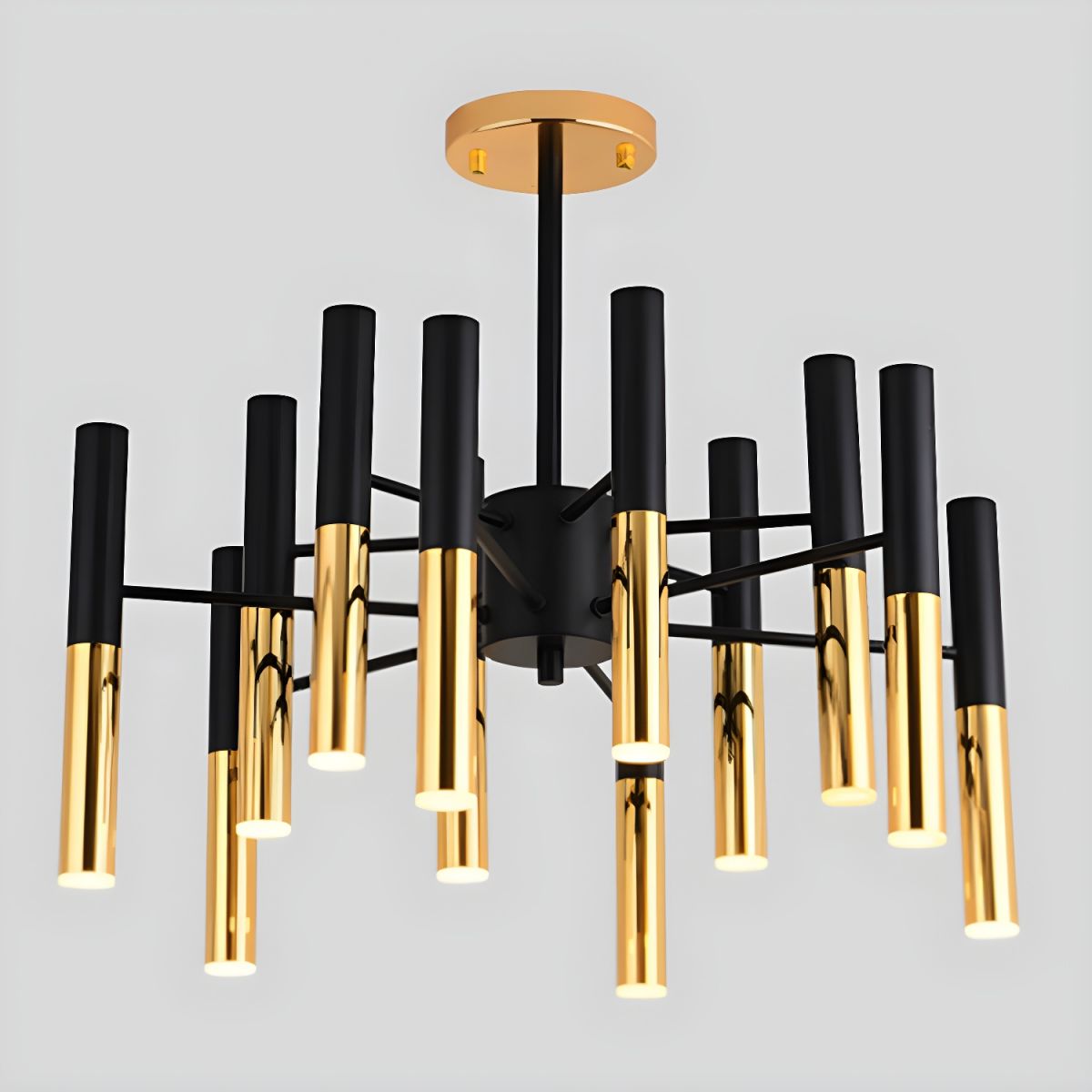 Modern Creative Metal Chandelier Light Fixtures Black Ceiling Hanging Light